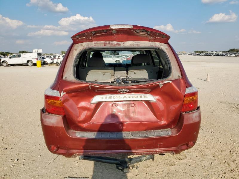 5TDZA3EHXAS003622 - 2010 TOYOTA HIGHLANDER RED photo 6
