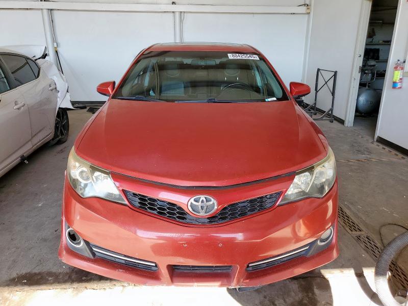 4T1BF1FK9CU630484 - 2012 TOYOTA CAMRY BASE 红色 照片 5