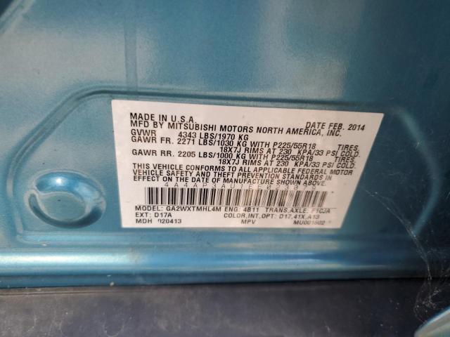 4A4AP3AU1EE023079 - 2014 MITS OUTLANDER SPORT ES Թիրկույզ լուսանկար 13