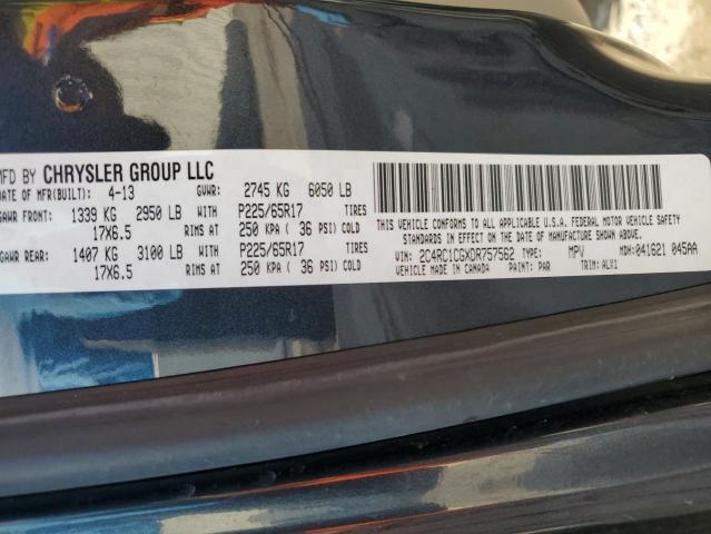 2C4RC1CGXDR757562 - 2013 CHRYSLER TOWN & COU TOURING L BLUE photo 14