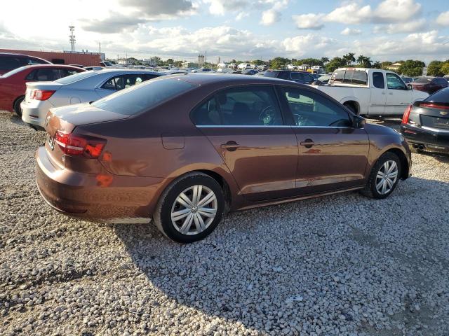 3VW2B7AJ7HM323809 - 2017 VOLKSWAGEN JETTA S BROWN photo 3