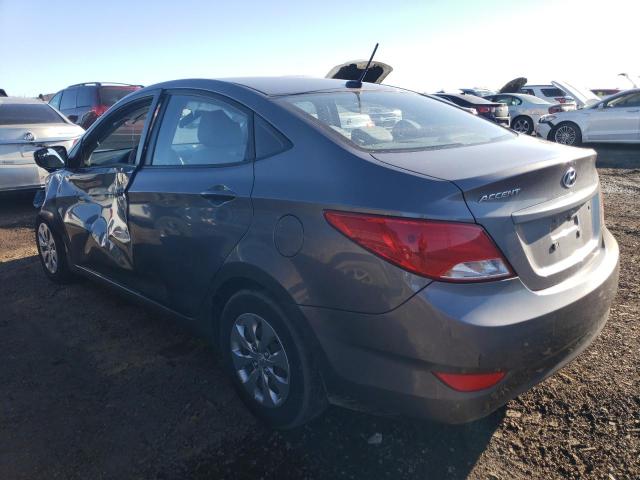 KMHCT4AE6FU879698 - 2015 HYUNDAI ACCENT GLS GRAY photo 2