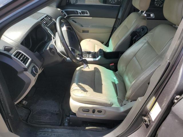 1FM5K8D82EGB22383 - 2014 FORD EXPLORER XLT GRAY photo 7