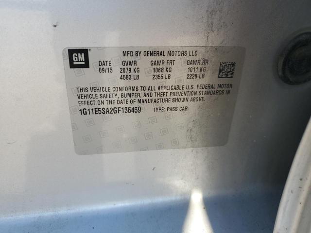 1G11E5SA2GF136459 - 2016 CHEVROLET MALIBU LIM LTZ 银色 照片 12