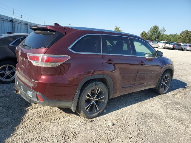 5TDJKRFH7GS322030 - 2016 TOYOTA HIGHLANDER XLE BURGUNDY photo 3