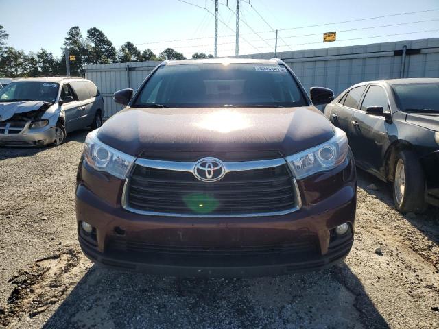 5TDJKRFH7GS322030 - 2016 TOYOTA HIGHLANDER XLE BURGUNDY photo 5