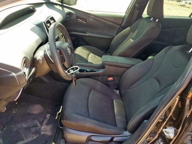 JTDKARFU0K3091793 - 2019 TOYOTA PRIUS Սև լուսանկար 7