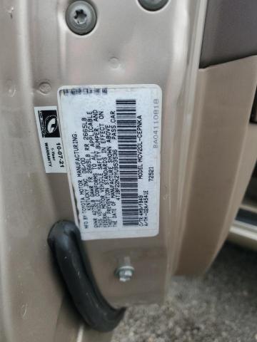 4T1BF22K2YU953536 - 2000 TOYOTA CAMRY LE BEIGE photo 12