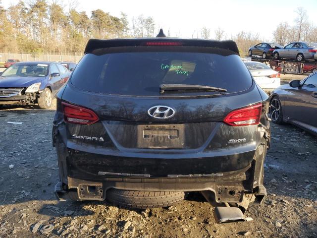 5NMZT3LBXHH030597 - 2017 HYUNDAI SANTA FE S BLACK photo 6