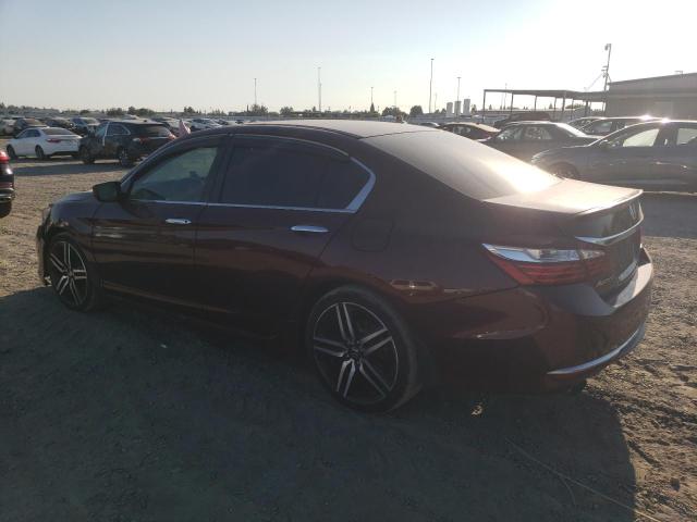 1HGCR2F50HA241730 - 2017 HONDA ACCORD SPORT ბურგუნდია ფოტო 2