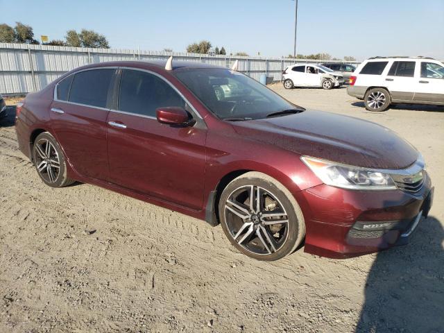 1HGCR2F50HA241730 - 2017 HONDA ACCORD SPORT ბურგუნდია ფოტო 4