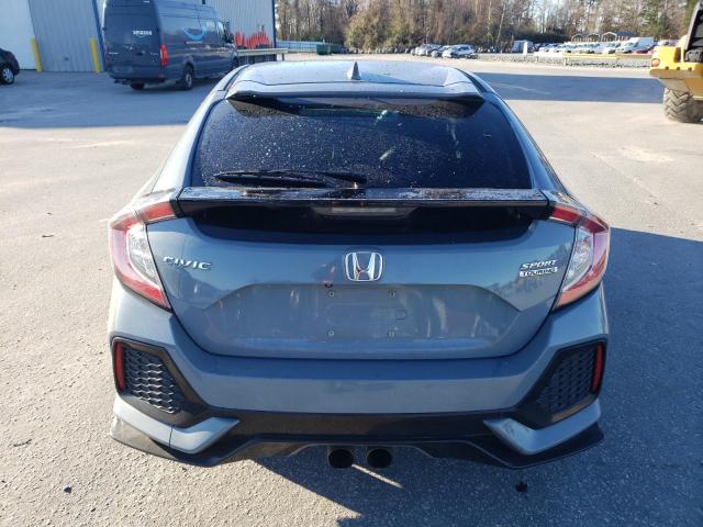 SHHFK7H98JU204174 - 2018 HONDA CIVIC SPORT TOURING GRAY photo 6