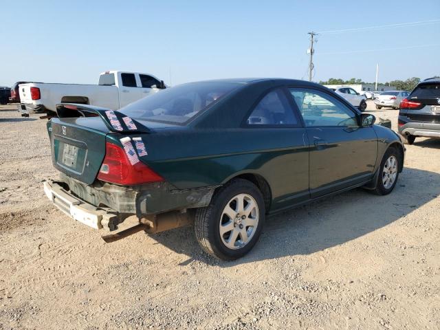 1HGEM229X1L056319 - 2001 HONDA CIVIC SI GREEN photo 3