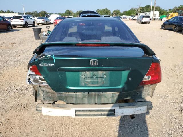 1HGEM229X1L056319 - 2001 HONDA CIVIC SI GREEN photo 6