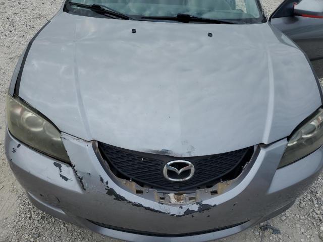 JM1BK12F861407917 - 2006 MAZDA 3 I GRAY photo 11