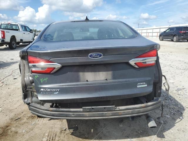3FA6P0CD0KR144628 - 2019 FORD FUSION SEL CHARCOAL photo 6