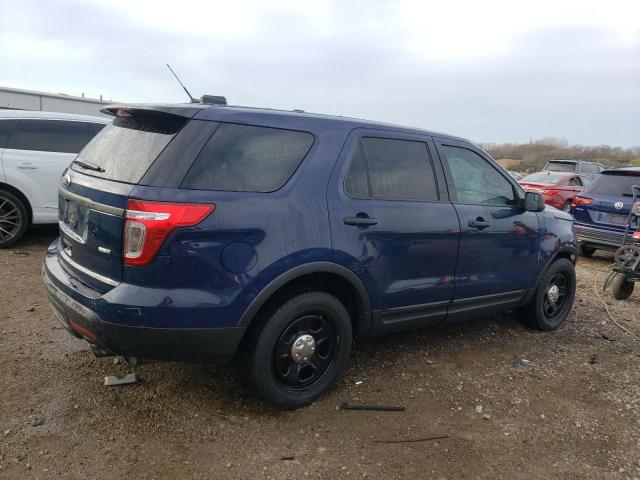 1FM5K8AR5EGC26461 - 2014 FORD EXPLORER POLICE INTERCEPTOR BLUE photo 3