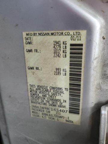 1N4AL2AP4BC145407 - 2011 NISSAN ALTIMA BASE SILVER photo 13