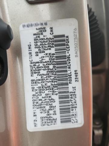 4T1BE32K62U083970 - 2002 TOYOTA CAMRY LE GOLD photo 12