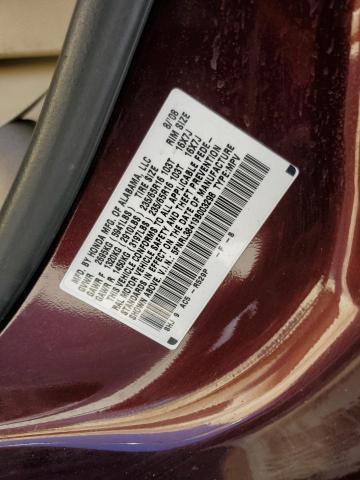 5FNRL38419B003298 - 2009 HONDA ODYSSEY EX BURGUNDY photo 12