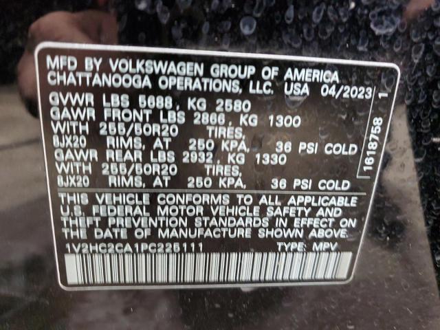 1V2HC2CA1PC225111 - 2023 VOLKSWAGEN ATLAS CROS SE BLUE photo 14