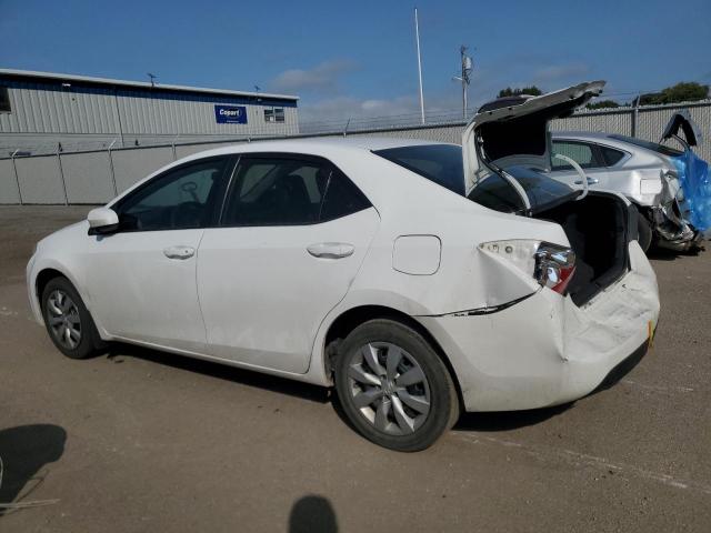 2T1BURHE5FC445771 - 2015 TOYOTA COROLLA L WHITE photo 2