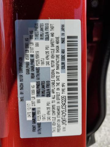 JM3KFACM3J0340229 - 2018 MAZDA CX-5 TOURING წითელი ფოტო 13