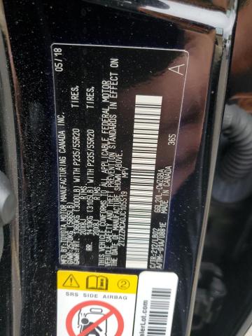 2T2ZZMCA0JC105519 - 2018 LEXUS RX 350 BASE GRAY photo 12