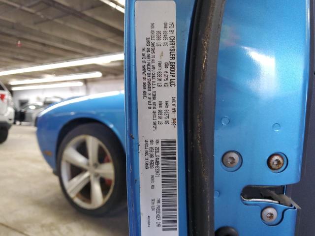 2B3LJ74W89H633471 - 2009 DODGE CHALLENGER SRT-8 ლურჯი ფოტო 12