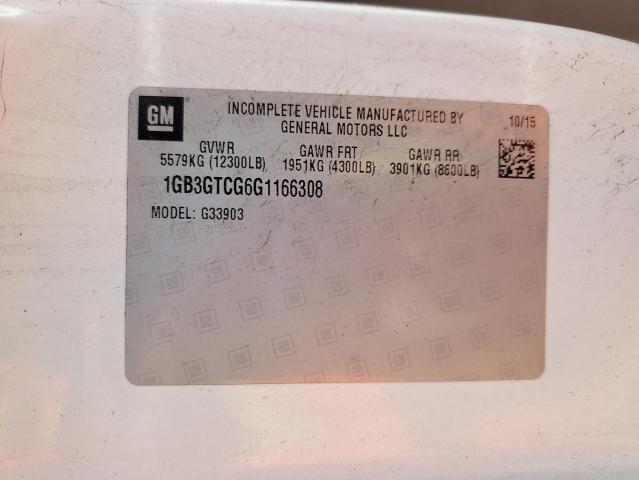 1GB3GTCG6G1166308 - 2016 CHEVROLET EXPRESS G3 Beyaz fotoğraf 12