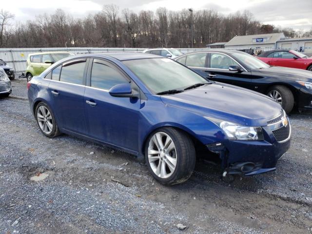 1G1PH5SC9C7175167 - 2012 CHEVROLET CRUZE LTZ BLUE photo 4