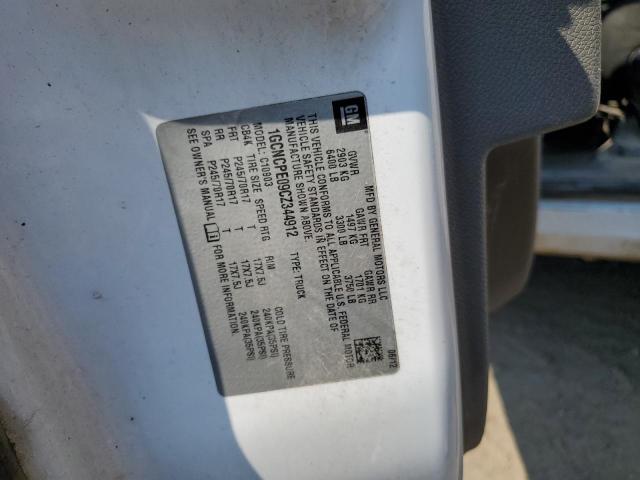 1GCNCPE09CZ344912 - 2012 CHEVROLET SILVERADO C1500 WHITE photo 12