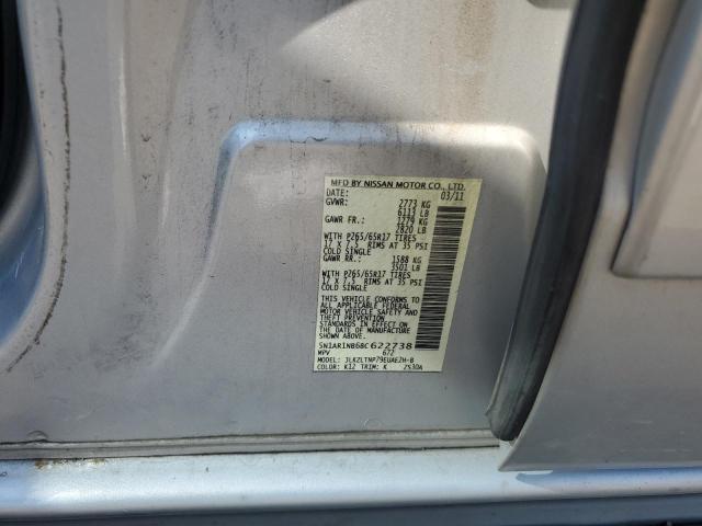 5N1AR1NB6BC622738 - 2011 NISSAN PATHFINDER S 银色 照片 13