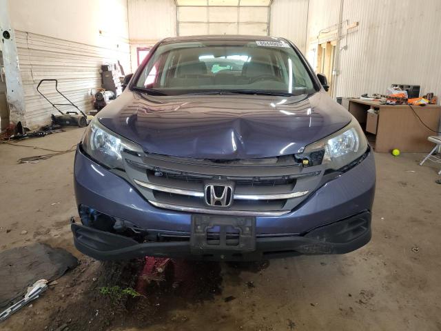 5J6RM4H31CL074185 - 2012 HONDA CR-V LX BLUE photo 5