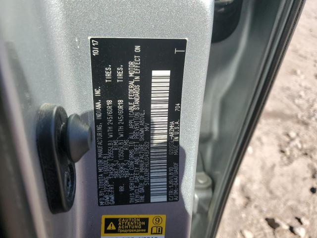 5TDJZRFH0JS497562 - 2018 TOYOTA HIGHLANDER SE ნაცრისფერი ფოტო 14