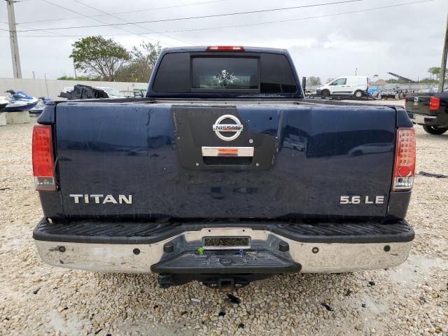 1N6BA07F38N315080 - 2008 NISSAN TITAN XE BLUE photo 6