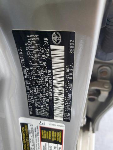 4T1BF1FK3HU646476 - 2017 TOYOTA CAMRY LE TAN photo 12