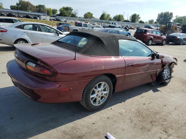 2G1FP32K822109595 - 2002 CHEVROLET CAMARO MAROON photo 3