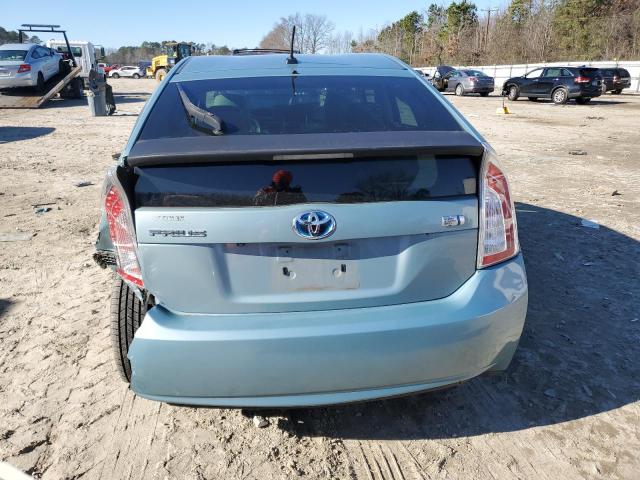 JTDKN3DU1D1689474 - 2013 TOYOTA PRIUS BLUE photo 6