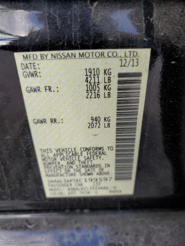 1N4AL3AP5EC199597 - 2014 NISSAN ALTIMA 2.5 BLACK photo 13