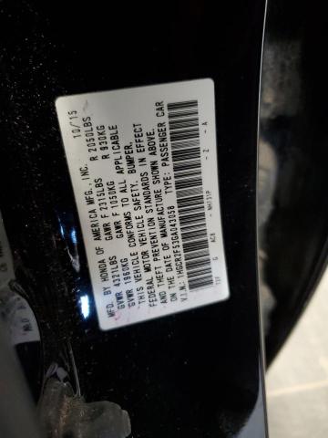 1HGCR2F53GA043058 - 2016 HONDA ACCORD SPORT შავი ფოტო 12