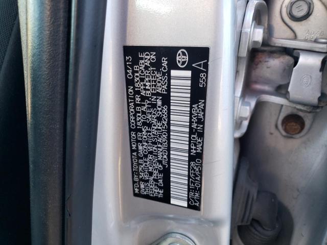 JTDKDTB39D1542686 - 2013 TOYOTA PRIUS C SILVER photo 12