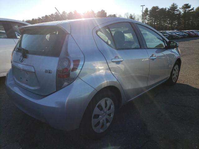 JTDKDTB39D1542686 - 2013 TOYOTA PRIUS C SILVER photo 3