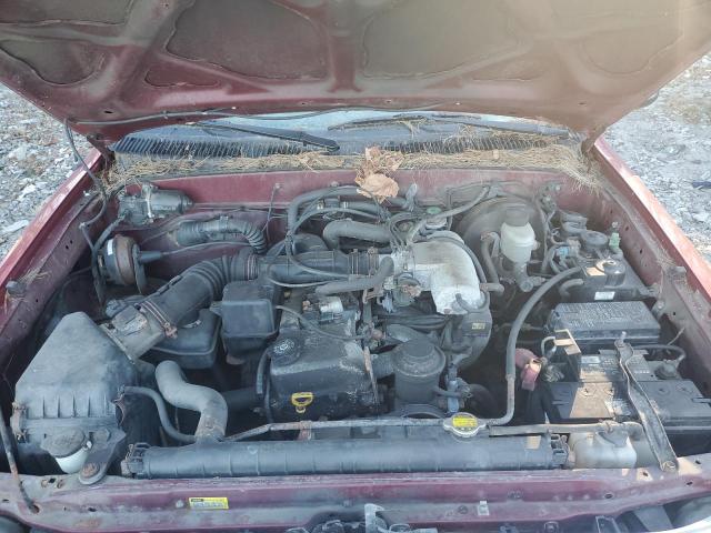 5TEWM72N81Z819257 - 2001 TOYOTA TACOMA XTRACAB BURGUNDY photo 11