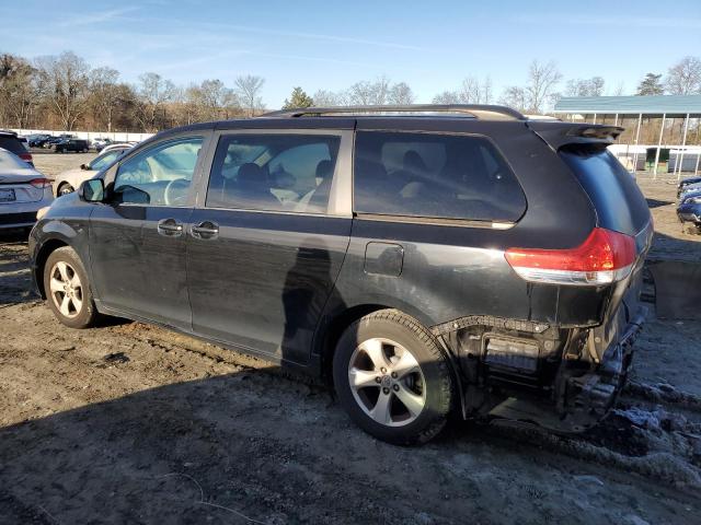 5TDKK3DC1BS058563 - 2011 TOYOTA SIENNA LE BLACK photo 2