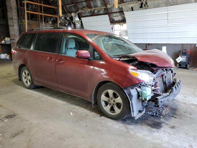 5TDKK3DCXFS669844 - 2015 TOYOTA SIENNA LE BURGUNDY photo 4