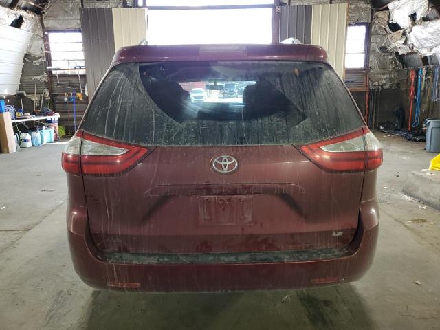 5TDKK3DCXFS669844 - 2015 TOYOTA SIENNA LE BURGUNDY photo 6