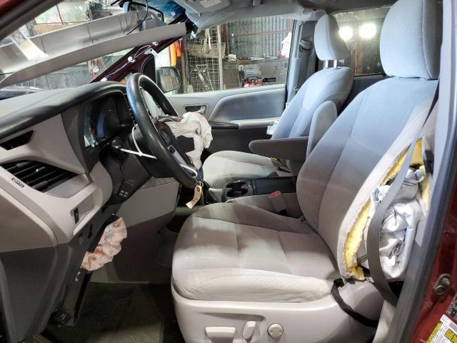 5TDKK3DCXFS669844 - 2015 TOYOTA SIENNA LE BURGUNDY photo 7