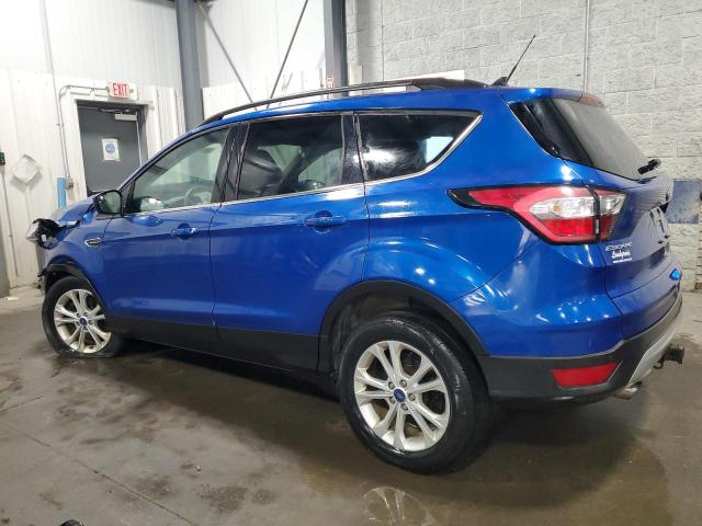 1FMCU9HD2JUC70642 - 2018 FORD ESCAPE SEL BLUE photo 2