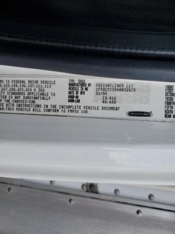 1FVACYCS04HN32870 - 2004 FREIGHTLINER M2 106 MEDIUM DUTY WHITE photo 13